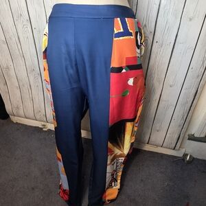 L'Atiste by Amy Circus Carnival Graphic Print Wide Leg Pants 1X